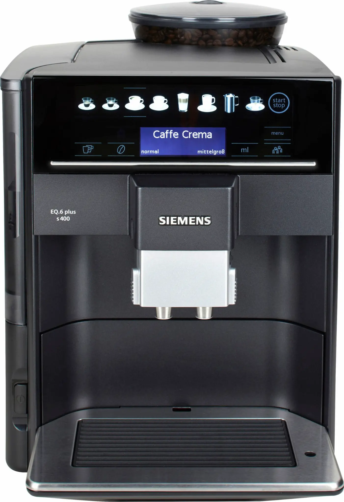 Siemens EQ.6 plus s400 Kaffeevollautomat TE654509DE Saphirschwarz