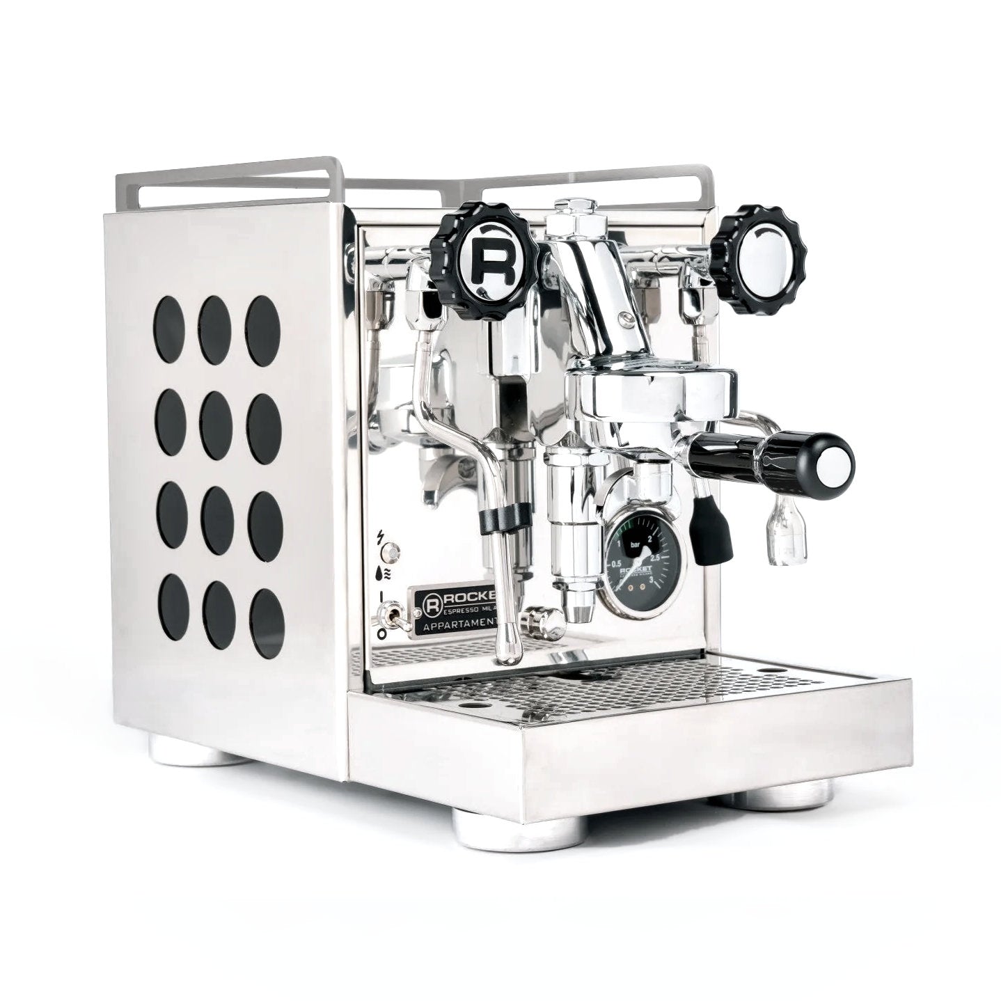 Rocket Appartamento 2.0 Siebträger Espressomaschine Edelstahl/Schwarz